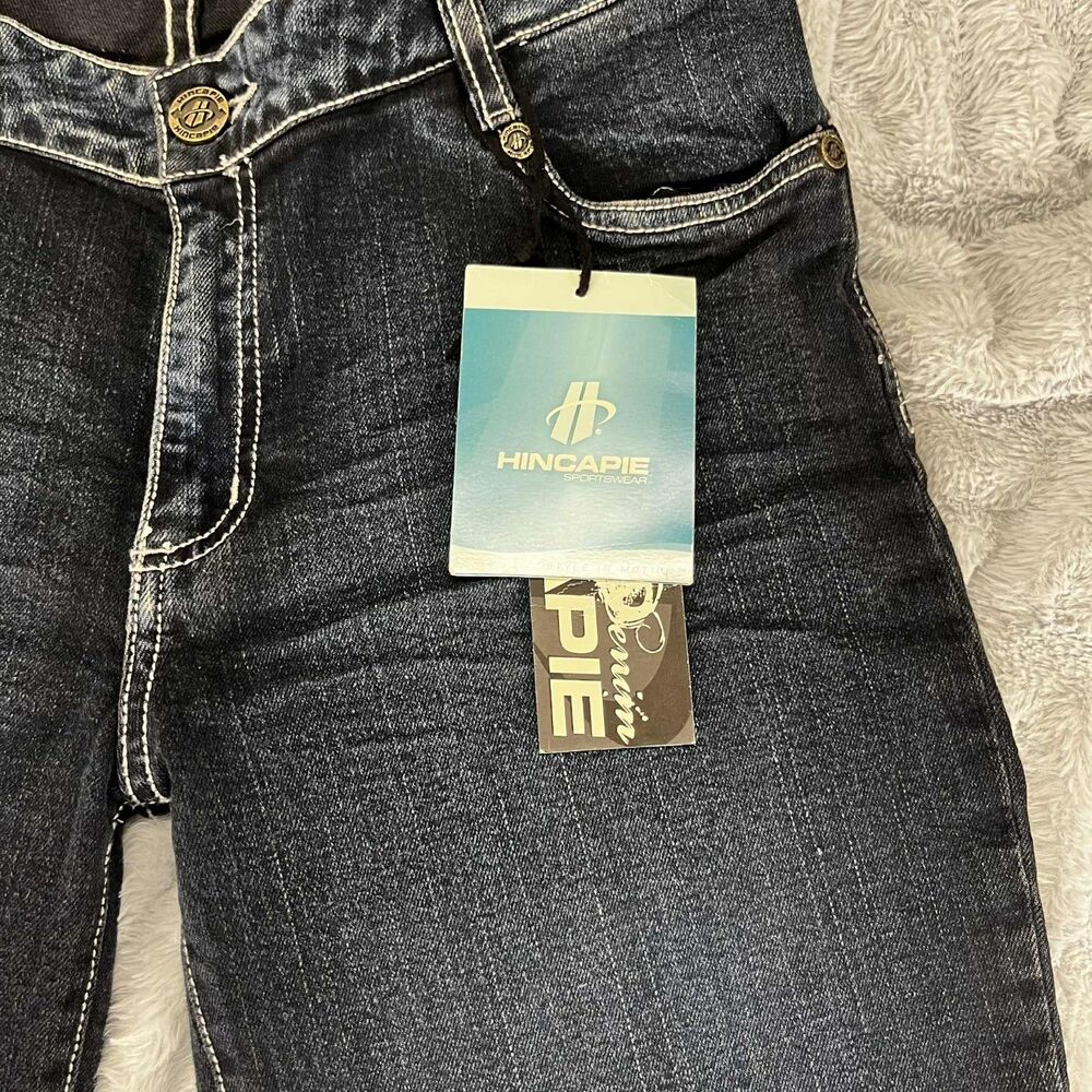 Hincapie Jeans Women 8 R Bootcut Dark Wash Stretch Denim Embroidered Western NWT - Picture 8 of 13
